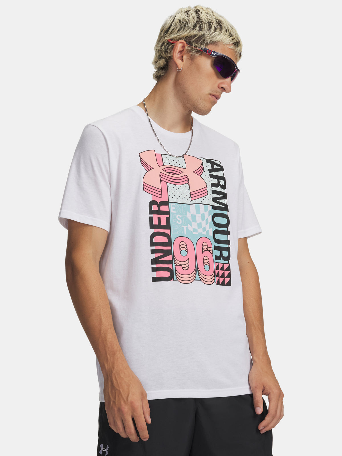 Under Armour UA LOGO COLLAGE SS férfi póló