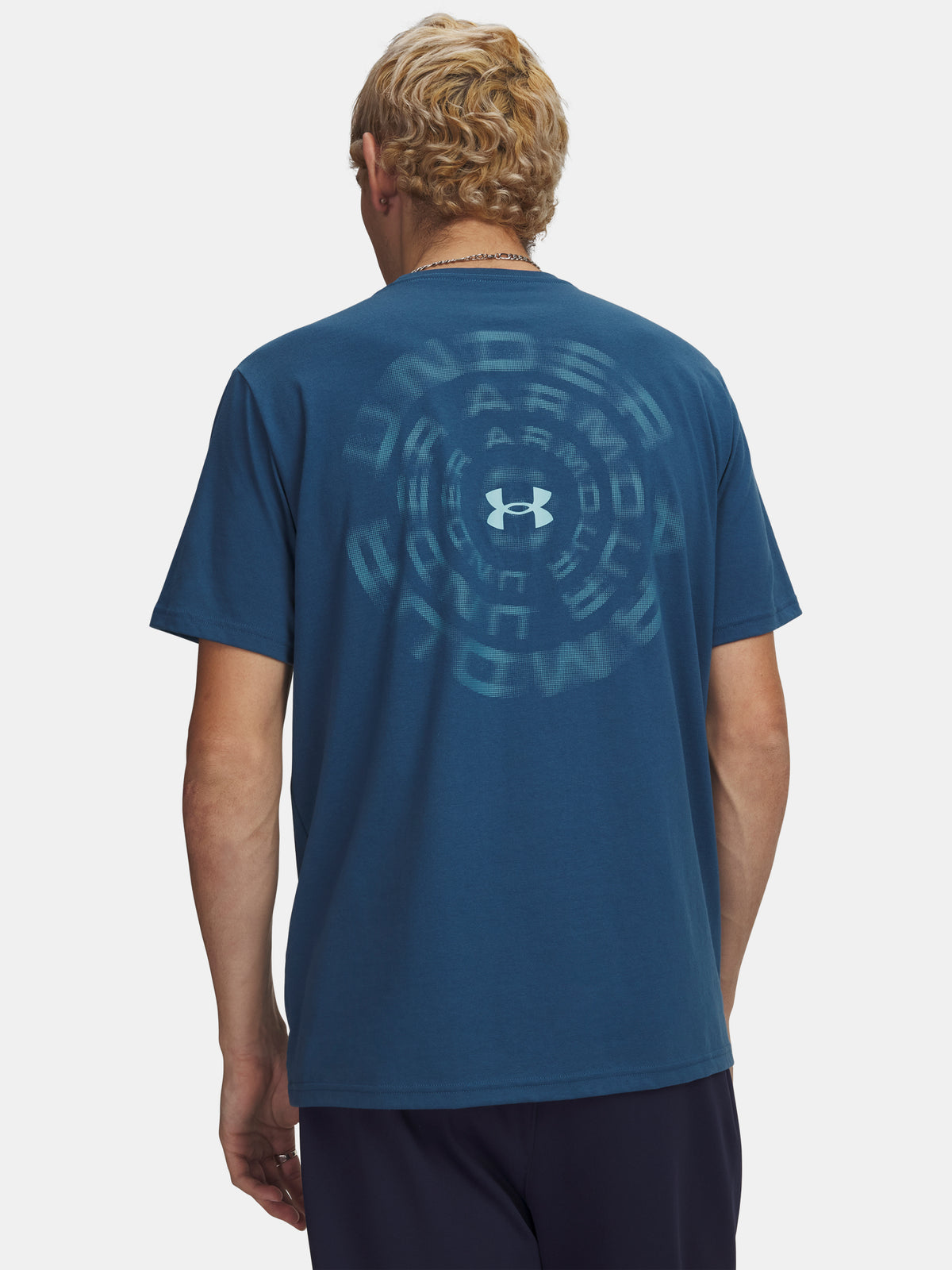 Under Armour UA M BLUR WM SS kék férfi póló