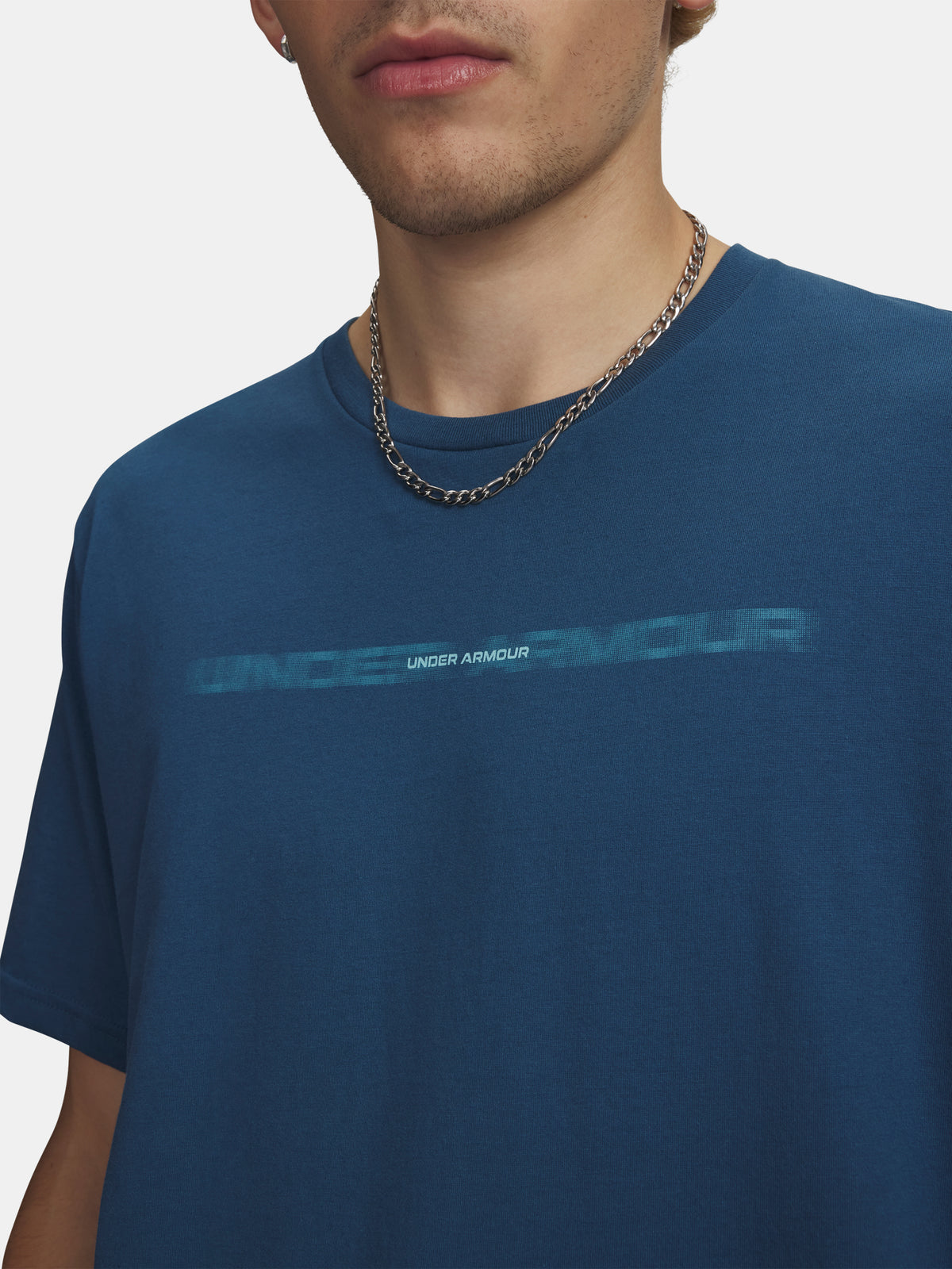 Under Armour UA M BLUR WM SS kék férfi póló