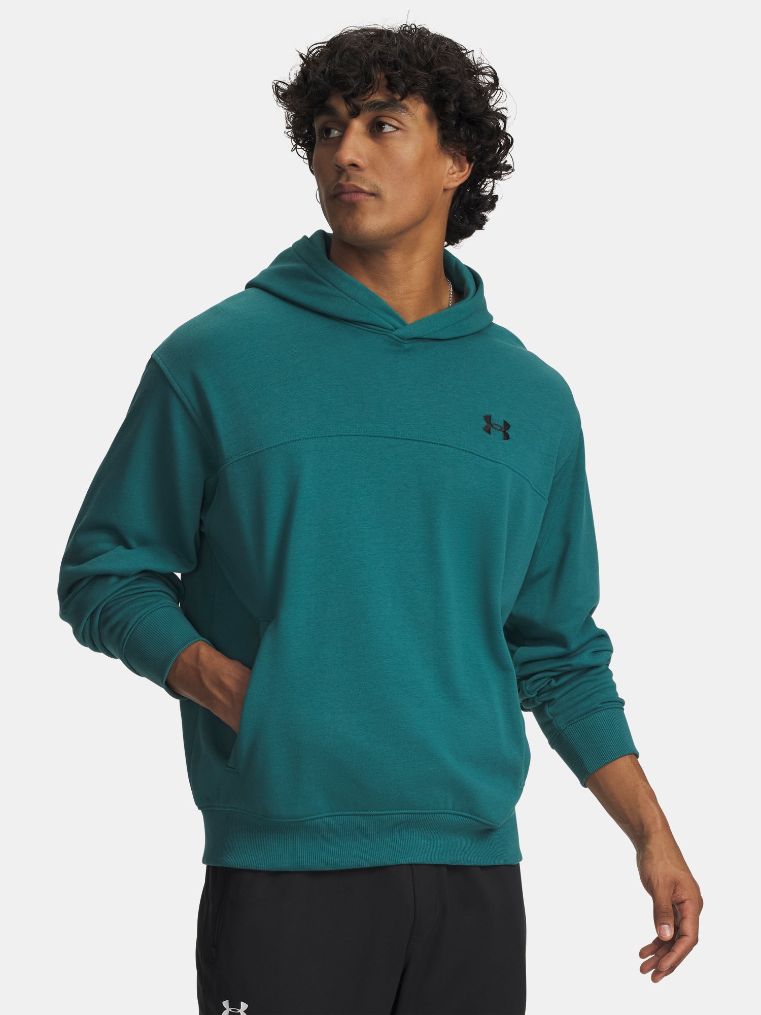 Under Armour UA Rival LW Hoodie-GRN férfi