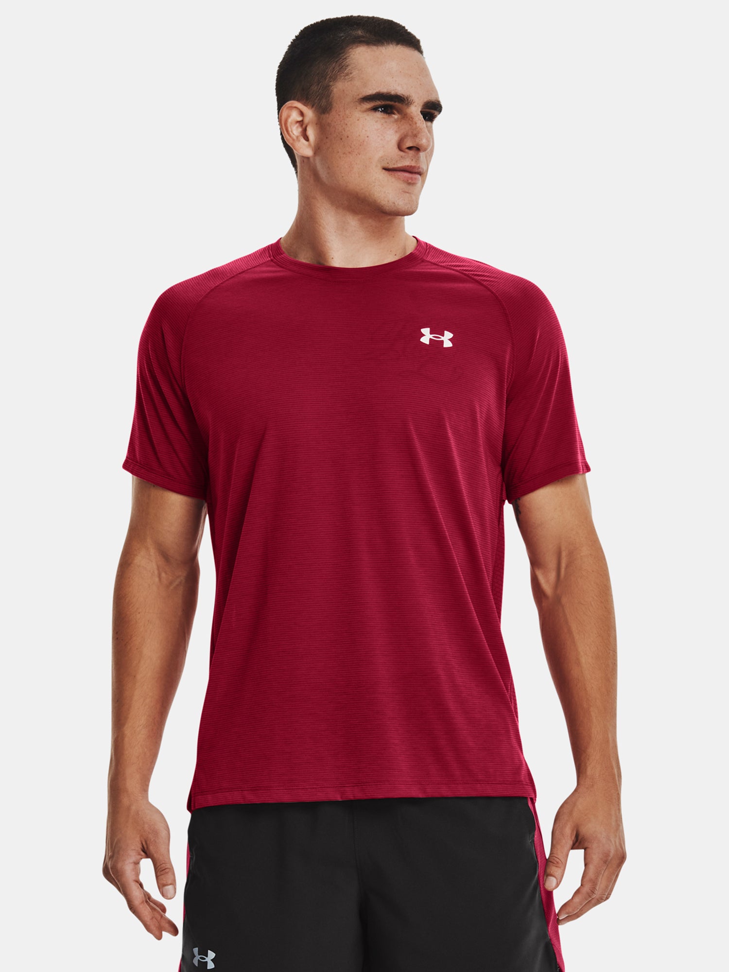 Under Armour UA STREAKER TEE férfi póló, bordó