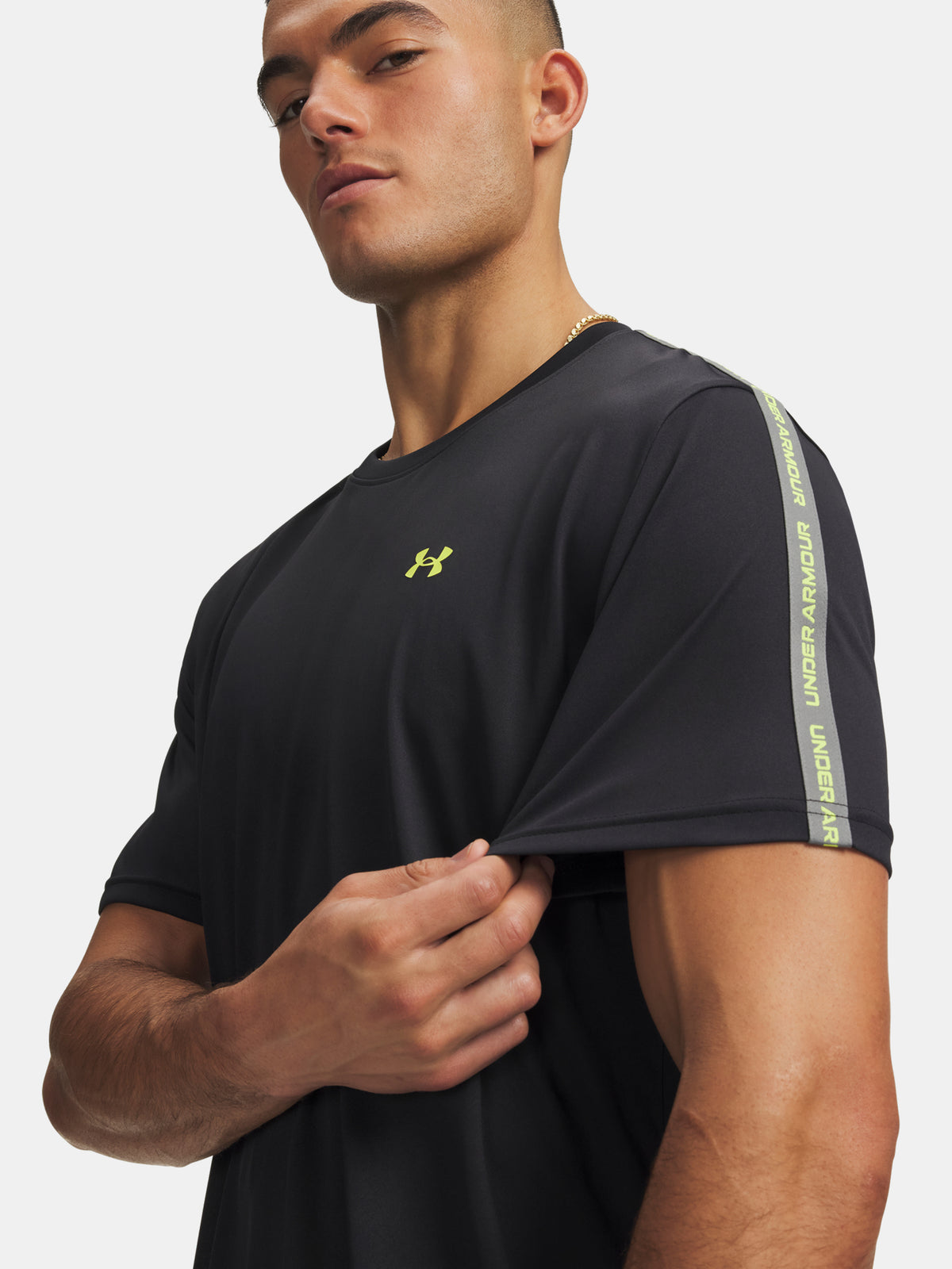 Under Armour UA Tech Taping SS férfi póló, fekete