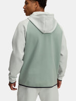 Under Armour UA Unstoppable Flc FZ HD EU férfi kapucnis pulóver, zöld 1389352-377