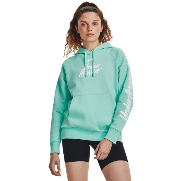 Under Armour Under Armour Rival Fleece Graphic kapucnis pulóver, női hosszú ujjú póló - Sportmania.hu