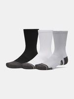 Under Armour Unisex New UA Perf Tech 3pk Crew szürke zokni