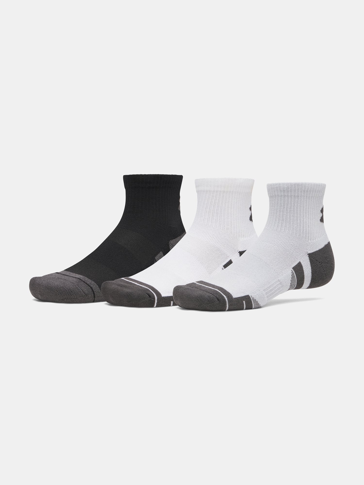 Under Armour Unisex New UA Perf Tech 3pk Qtr szürke zokni