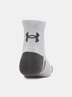 Under Armour Unisex New UA Perf Tech 3pk Qtr szürke zokni