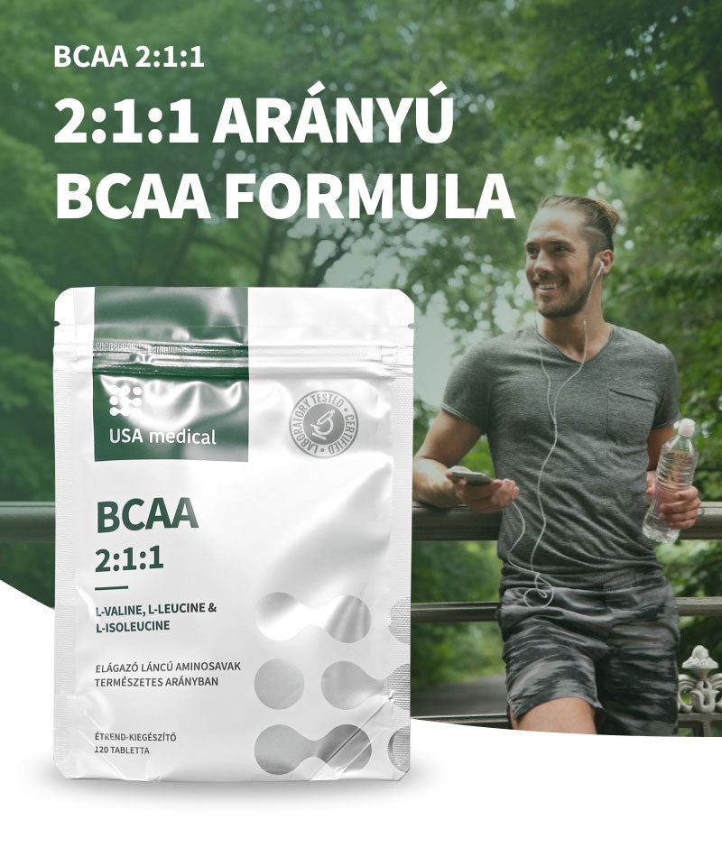 UsaMedical BCAA 2:1:1 tabletta 120 db