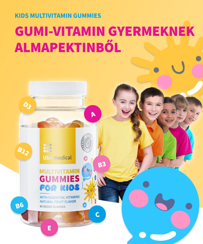 UsaMedical Multi Gumivitamin Gyerekeknek 60 db