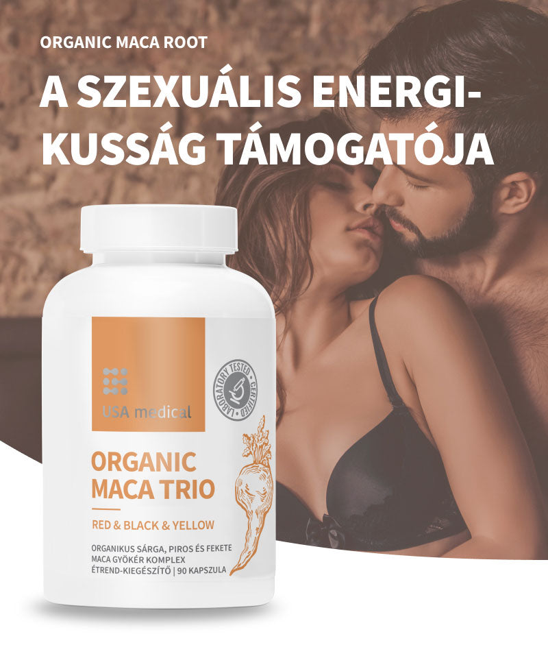 UsaMedical Organikus maca trió 90 db