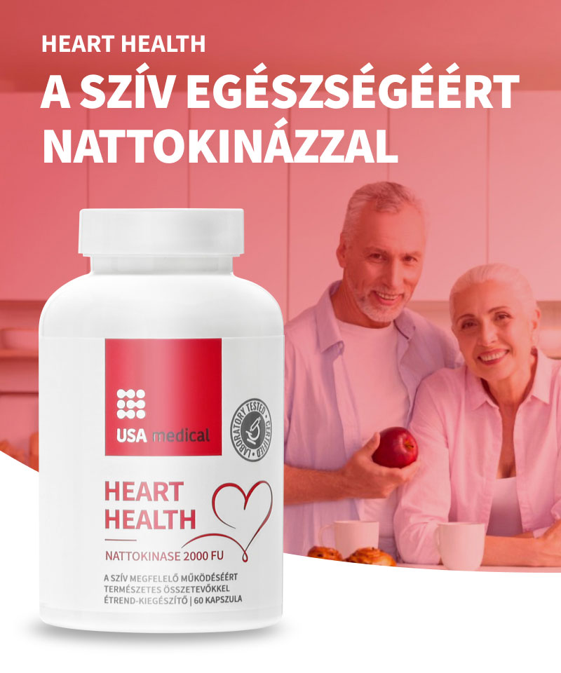 UsaMedical Szív egészség nattokinázzal kapszula 60 db