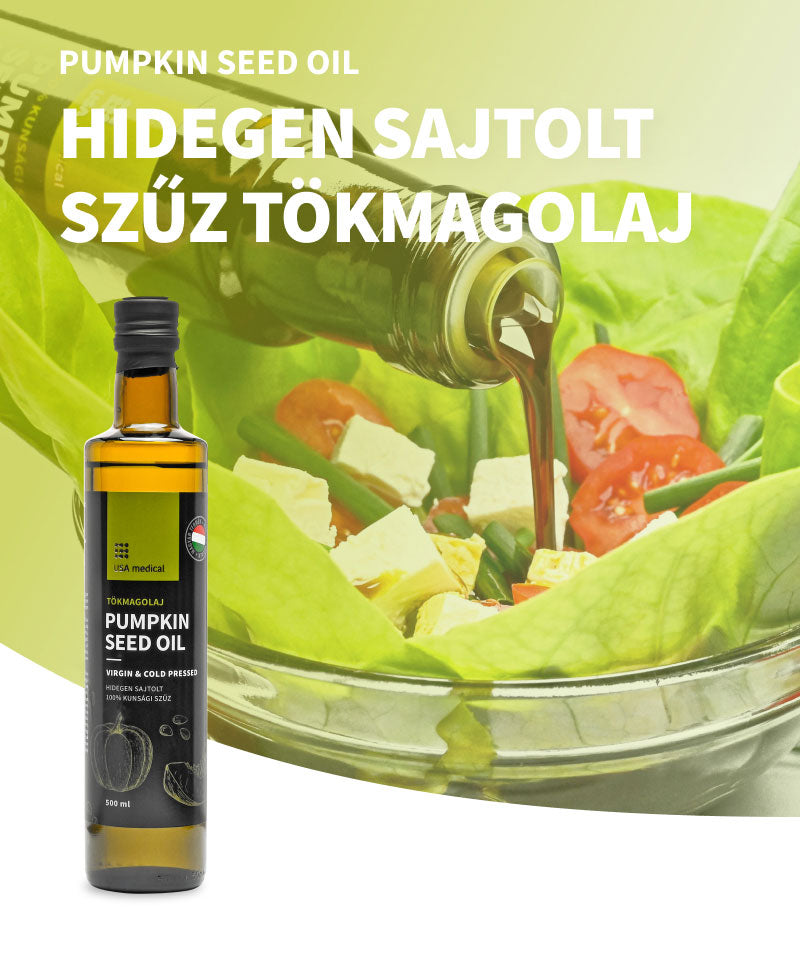 UsaMedical Tökmagolaj – 100% kunsági szűz 500 ml