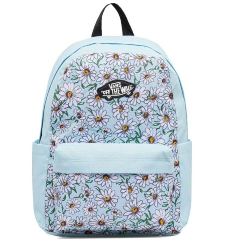 Vans Old Skool Grom Backpack 18L Crystal Blue Floral Kids School Backpack - uniwersalny hátizsák VN000H56CAU1