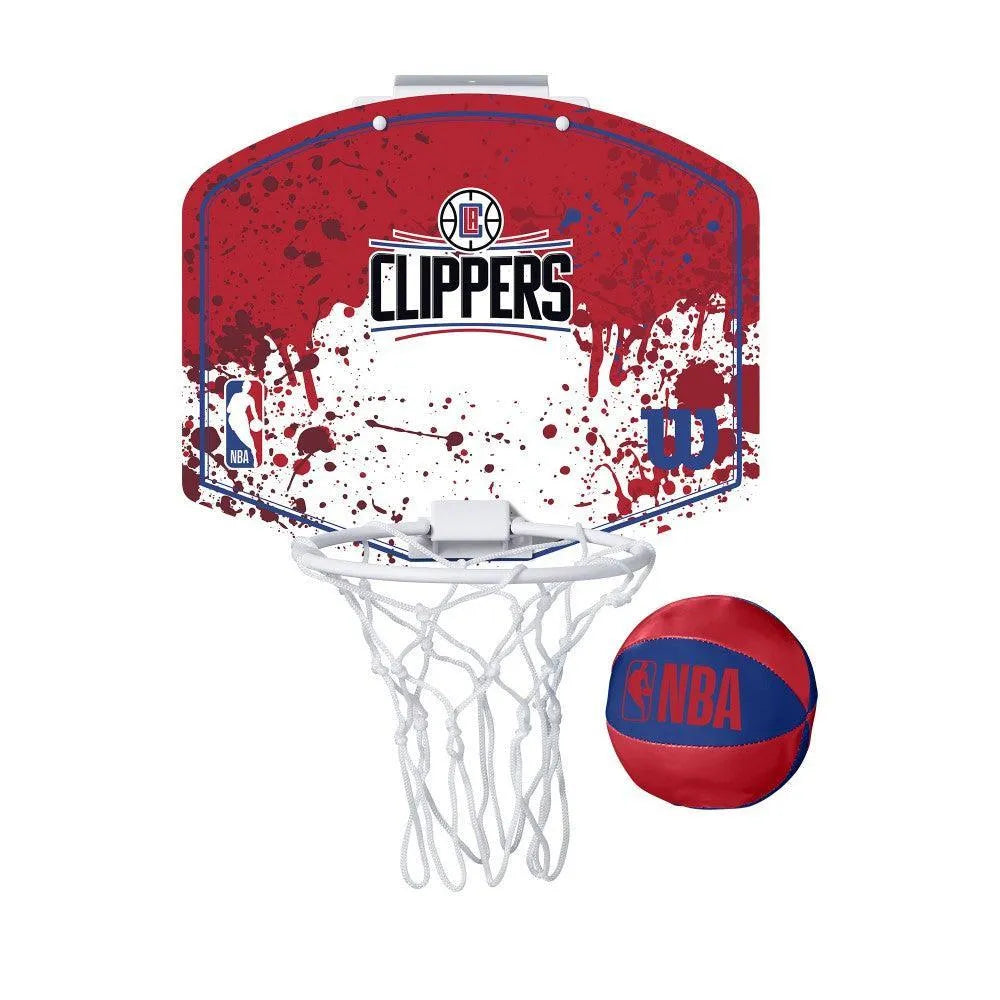 Wilson NBA Los Angeles Clippers Team Mini Hoop mini kosárlabda palánk labdával