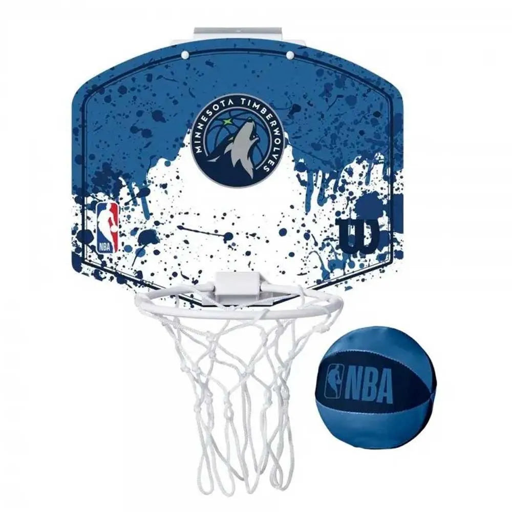 Wilson NBA Minnesota Timberwolves Team Mini Hoop mini kosárlabda palánk labdával