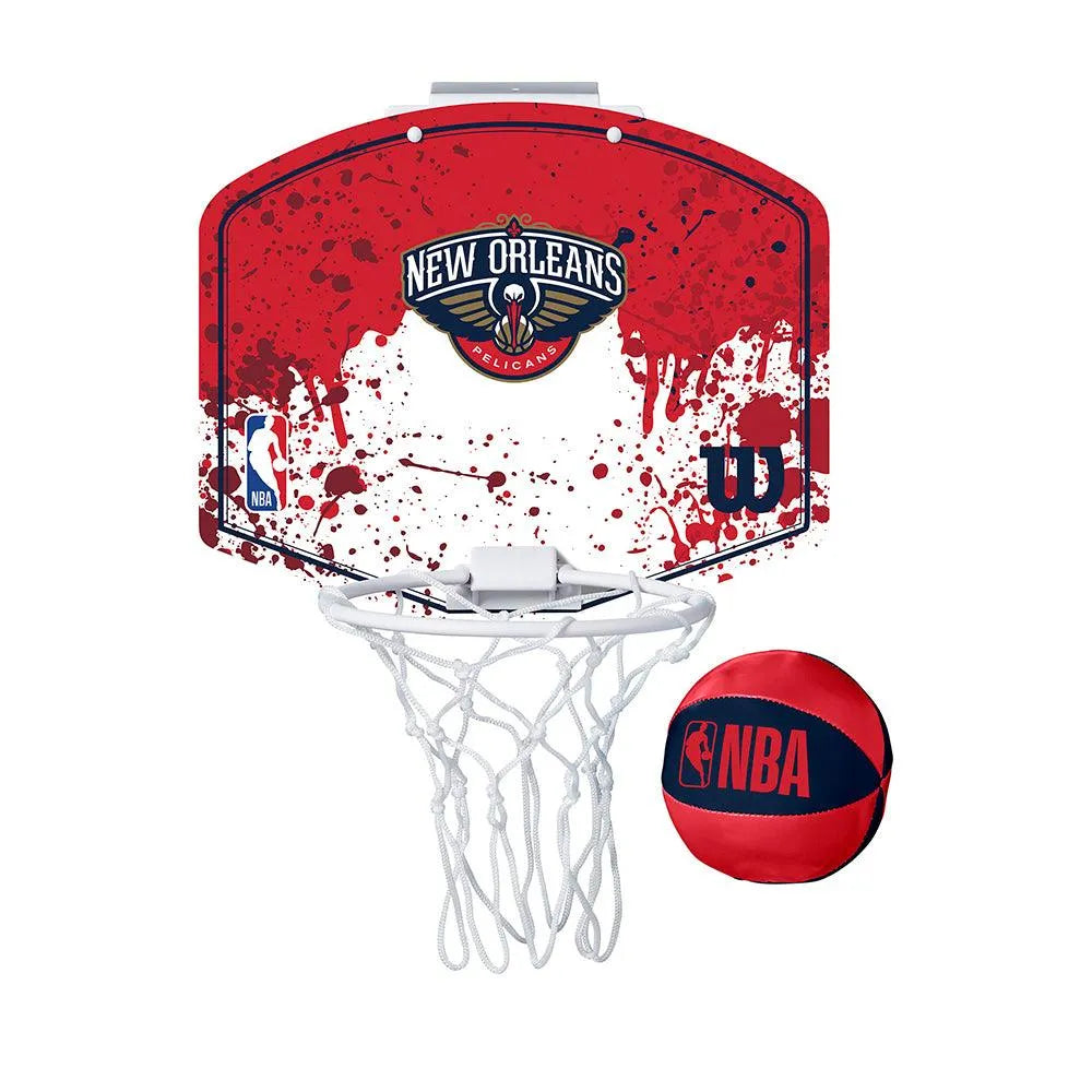 Wilson NBA New Orleans Pelicans Team Mini Hoop mini kosárlabda palánk labdával