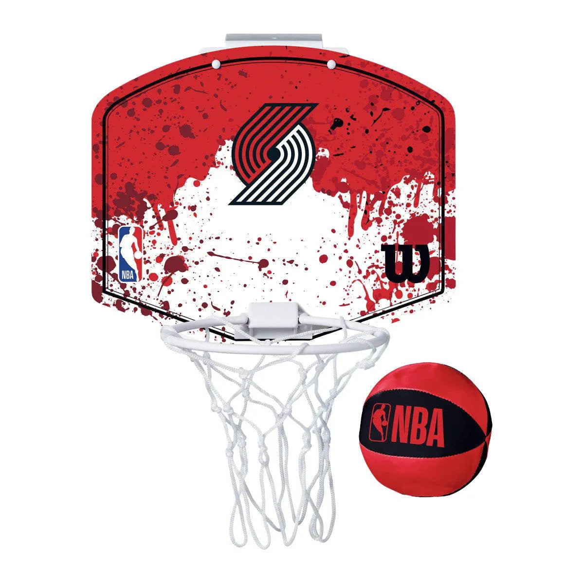 Wilson NBA Portland Trail Blazers Team Mini Hoop mini kosárlabda palánk labdával