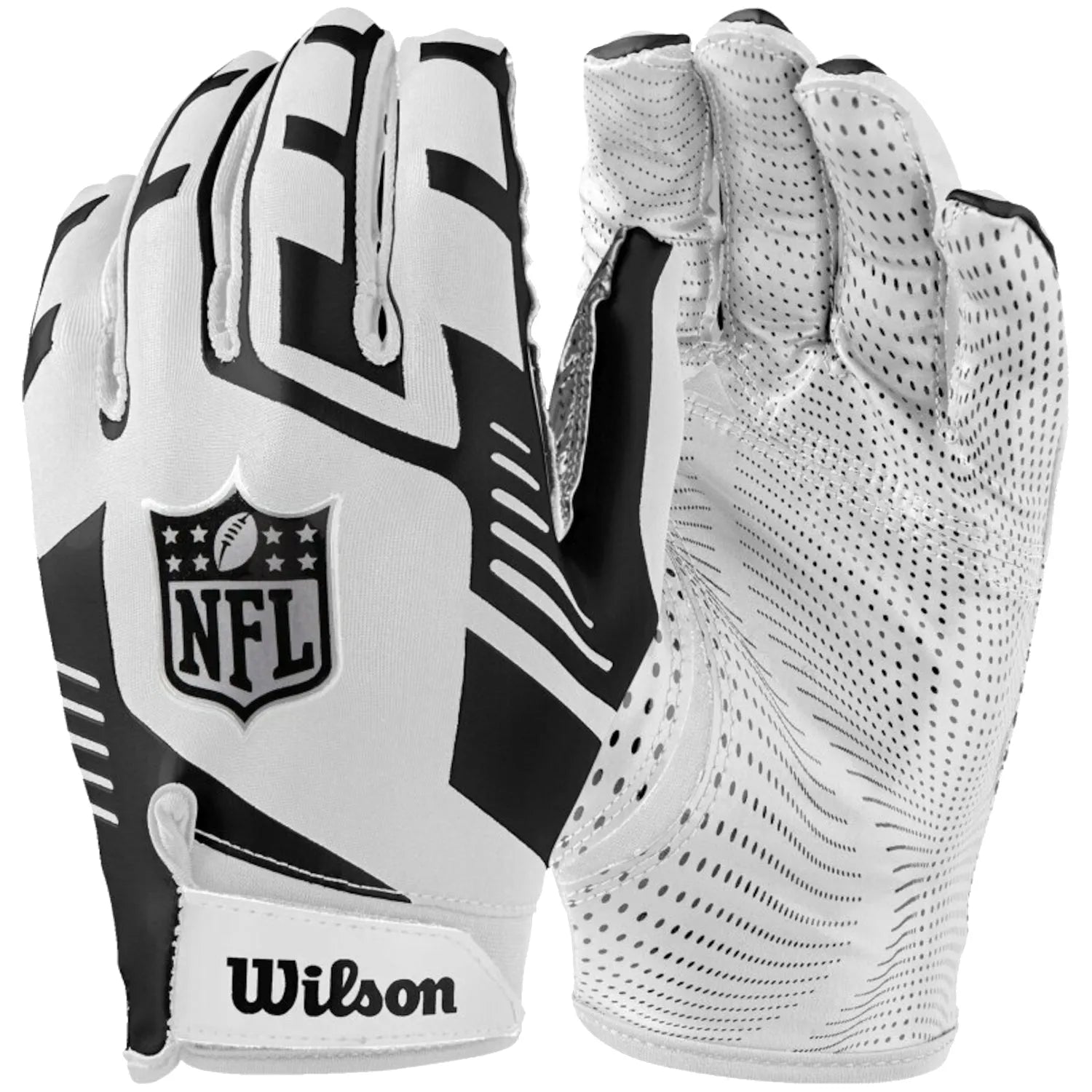 Wilson Stretch Fit elkapó kesztyű, gyerek méret, fehér-fekete