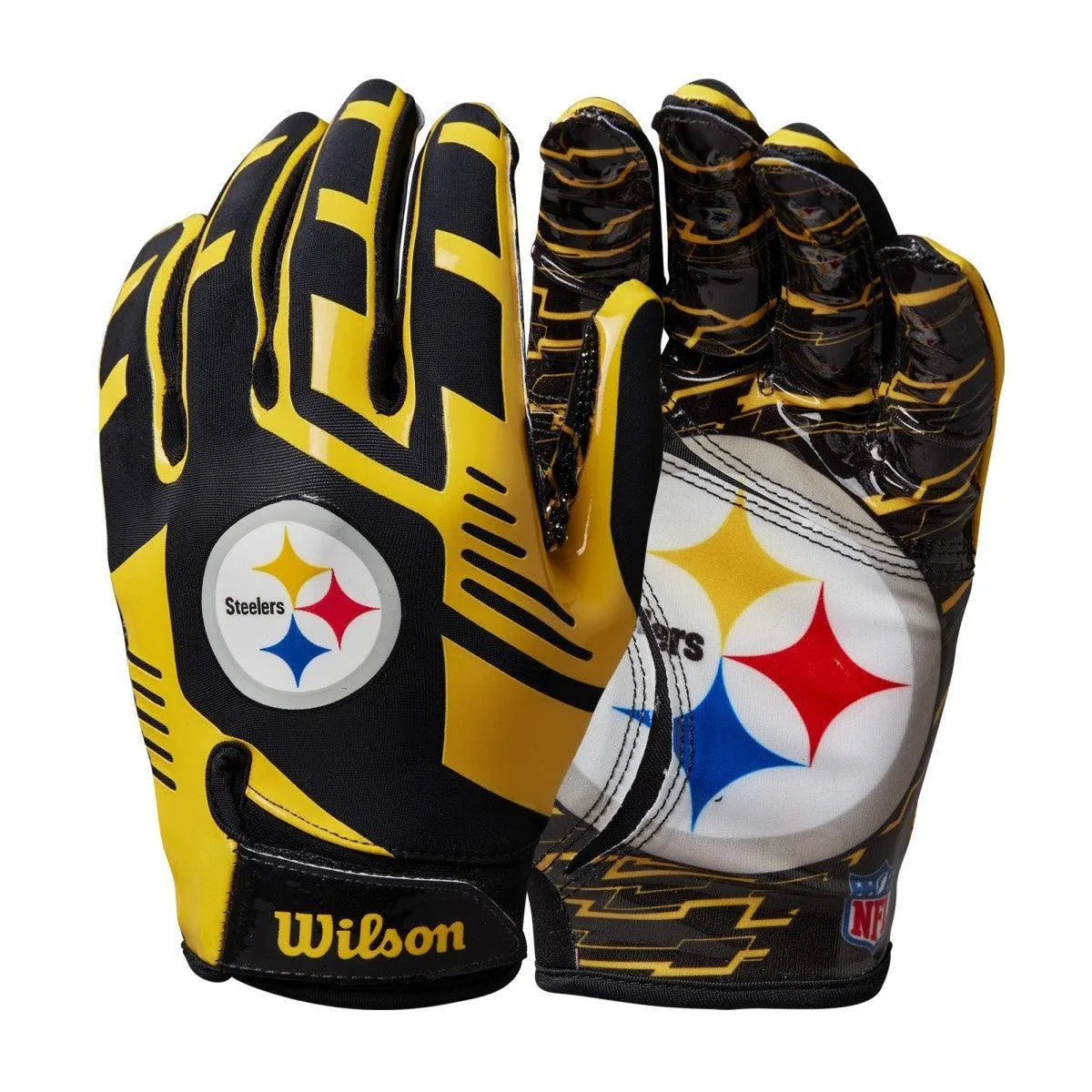 Wilson Stretch Fit Pittsburgh Steelers elkapó, gyerek méret Kesztyű