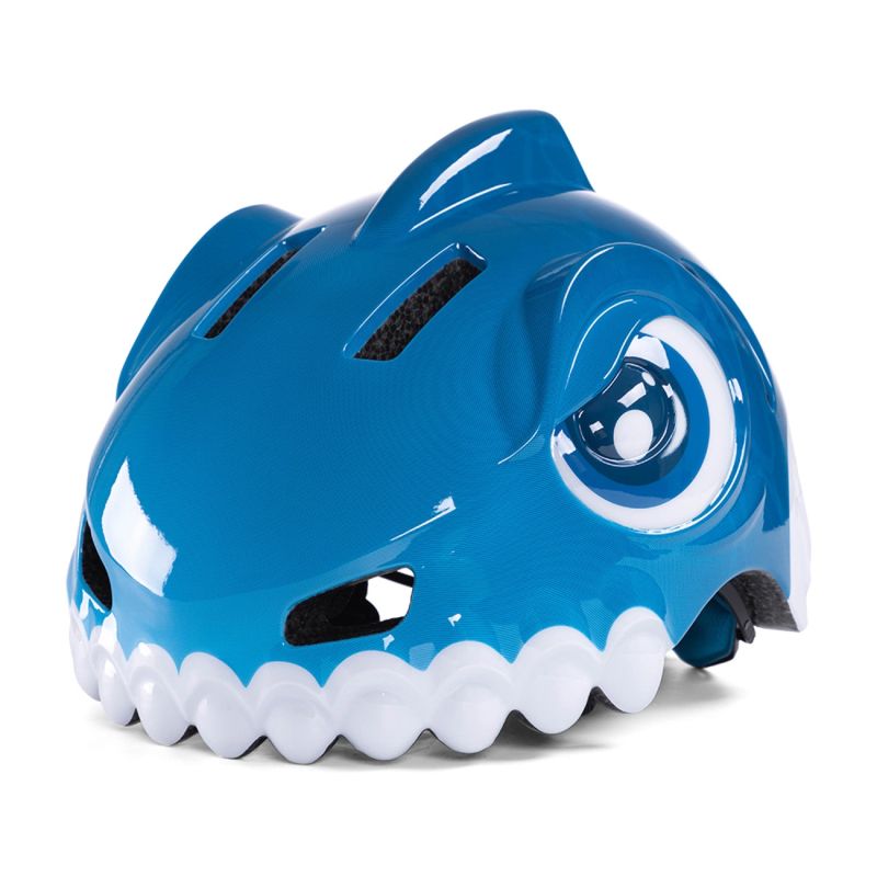 Wozinsky Children's Bike Helmet Dinosaur Pattern S - Blue niebieski védőfelszerelés HT-62C-199831