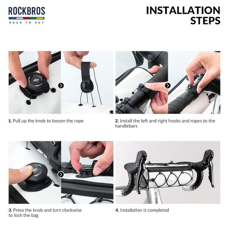 Rockbros TL002 Handlebar Bag, fekete táska SI30110025005