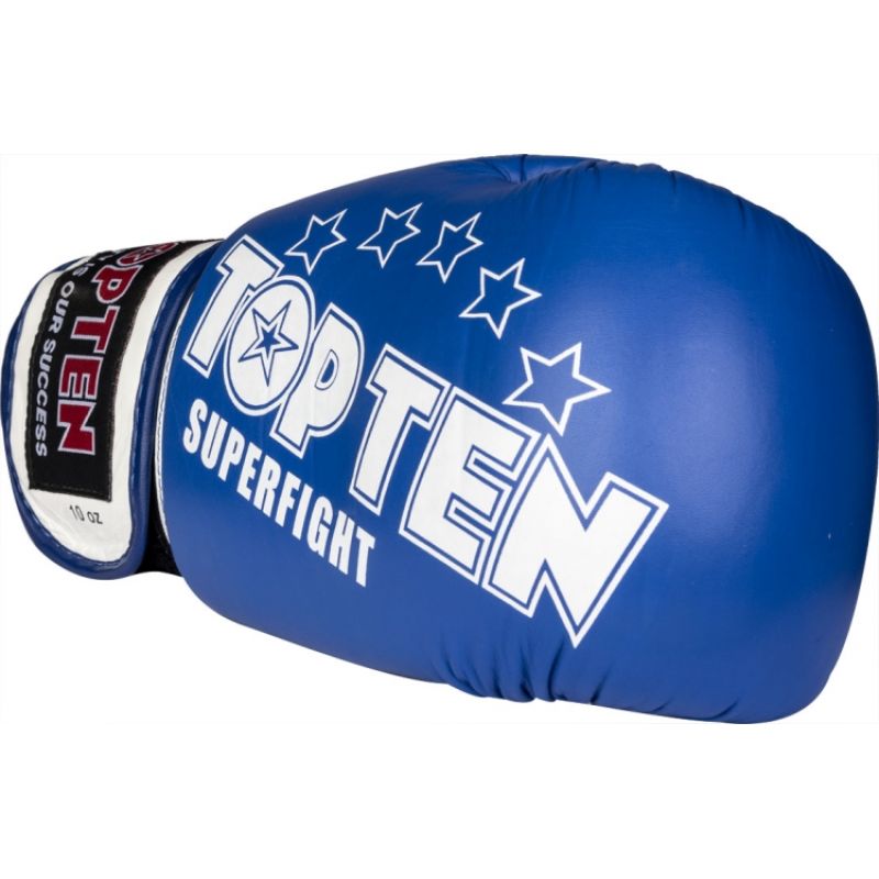 TOP TEN RTT-10 SUPERFIGHT 3000 STARS Boxing Gloves (WAKO APPROVED new) 10 oz+czerwony kesztyű