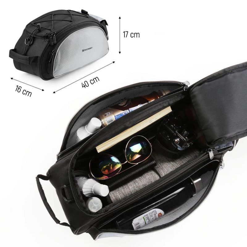 Wozinsky Bike Pannier with Shoulder Strap 13L Black ( ) fekete táska 304004-47865