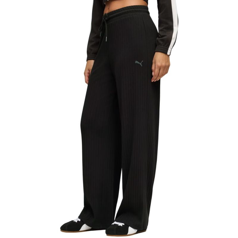 Puma HER Comfort High-Waist Wide Leg Women's 693284 fekete nadrág