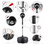 DBX Bushido Standing boxing for adults, adjustable, reflex | fekete labda TLS-NK