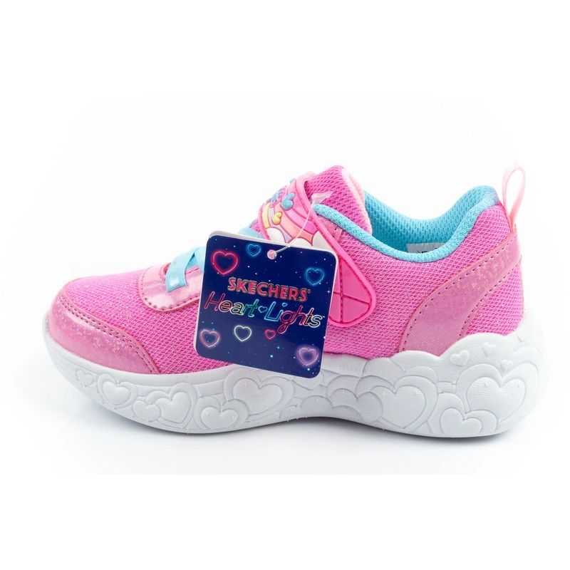 Skechers S Lights LED Children's Sports for Girls with Velcro cipő