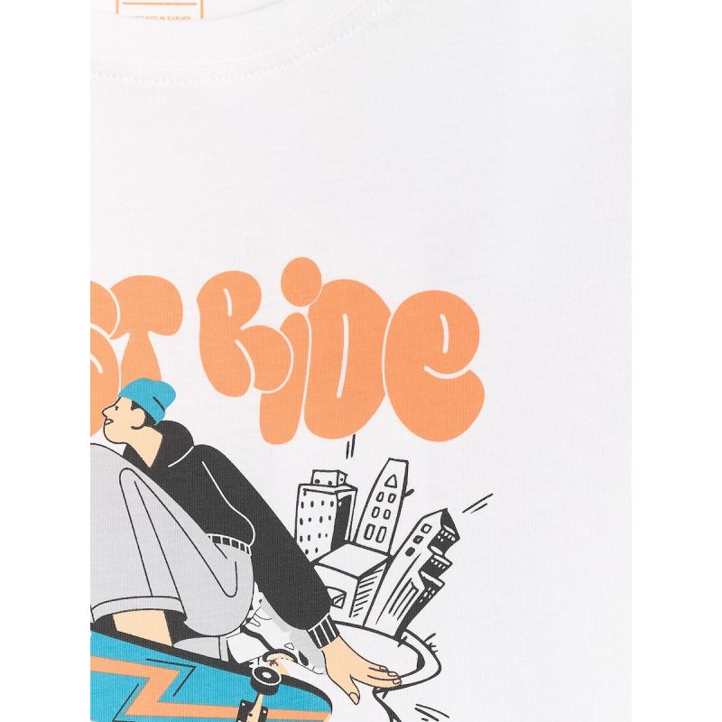 4F Boy's cotton T-shirt ruházat 4FJRSS26TTSHM4171-10S