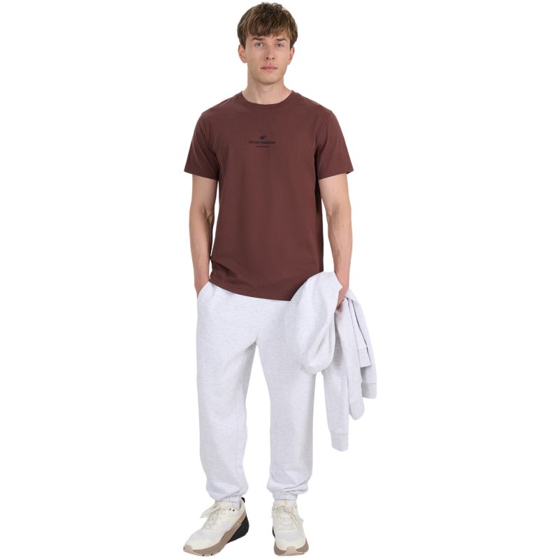 4f Men's trousers CAS M1140 cool light gray melange 4FWMM00TTROM1140 27M Ruházat