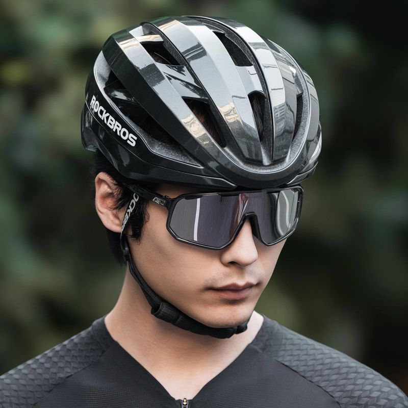 Rockbros LK-79 Bike Helmet 58-62 cm - Black czarny helmets, lights