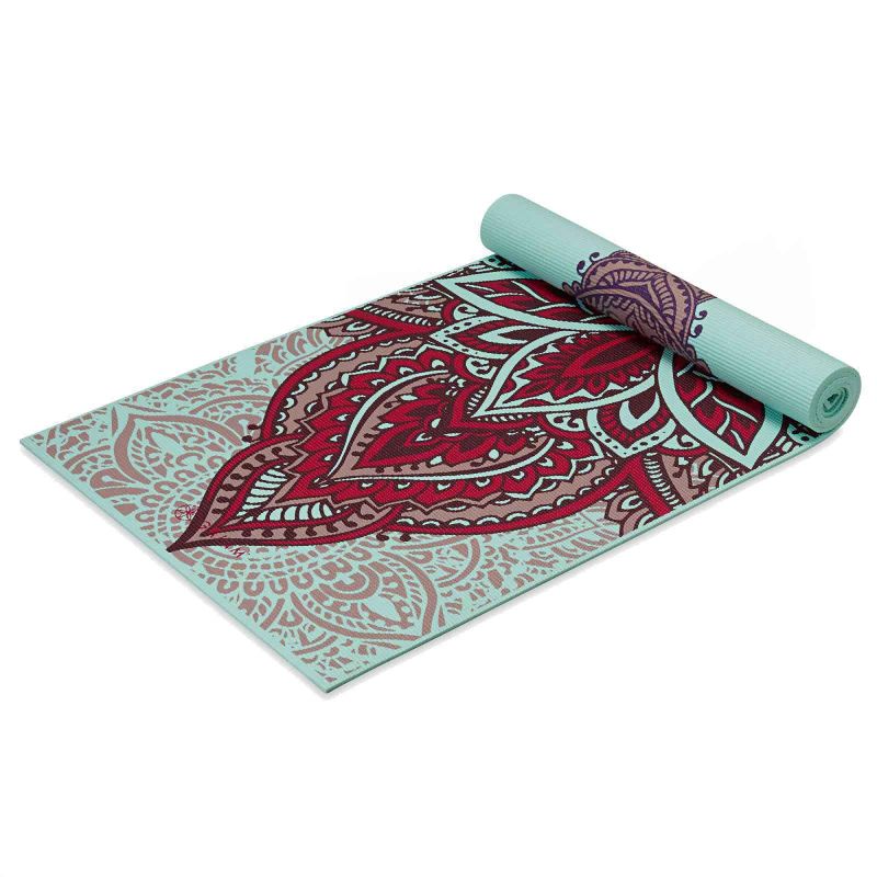Gaiam Ara Rouge Double-Sided Yoga Mat 6 mm 63368 Edzőfelszerelés