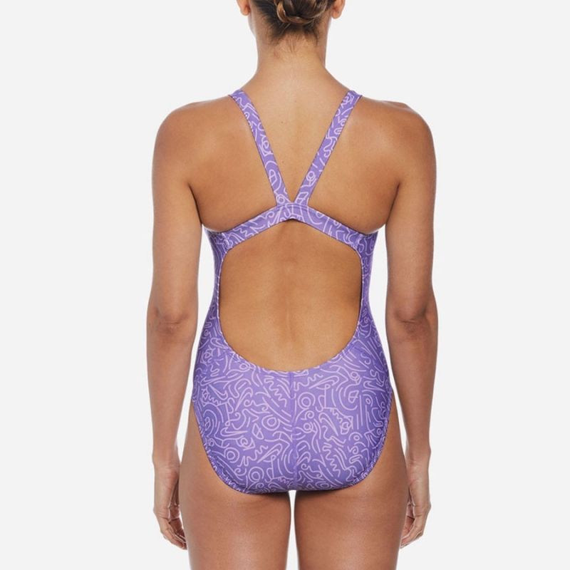 Nike Hydrastrong Multi Print Swimsuit W NESSD011 582 Ruházat