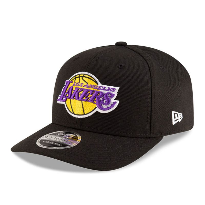 New Era 9SEVENTY Los Angeles Lakers NBA Team Black Stretch Snapback Cap - uniwersalny baseball sapka