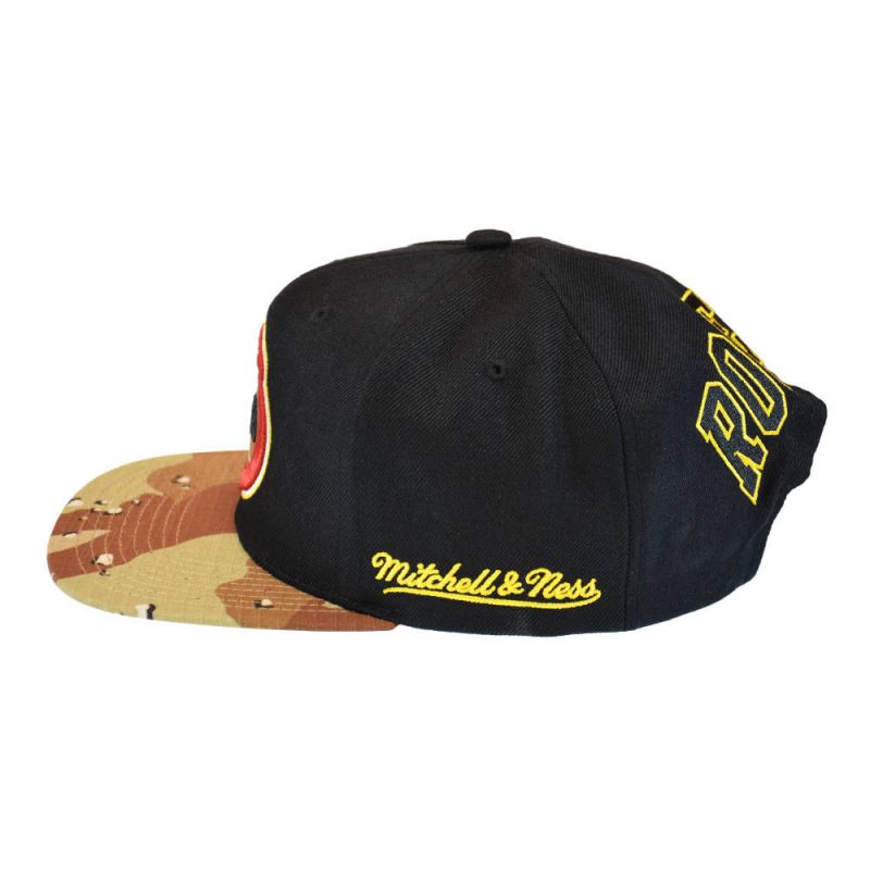 Mitchell & Ness NBA HWC Houston Rockets Choco Camo Cap - HHSS1101-HROYYPPPBLCK uniwersalny baseball sapka