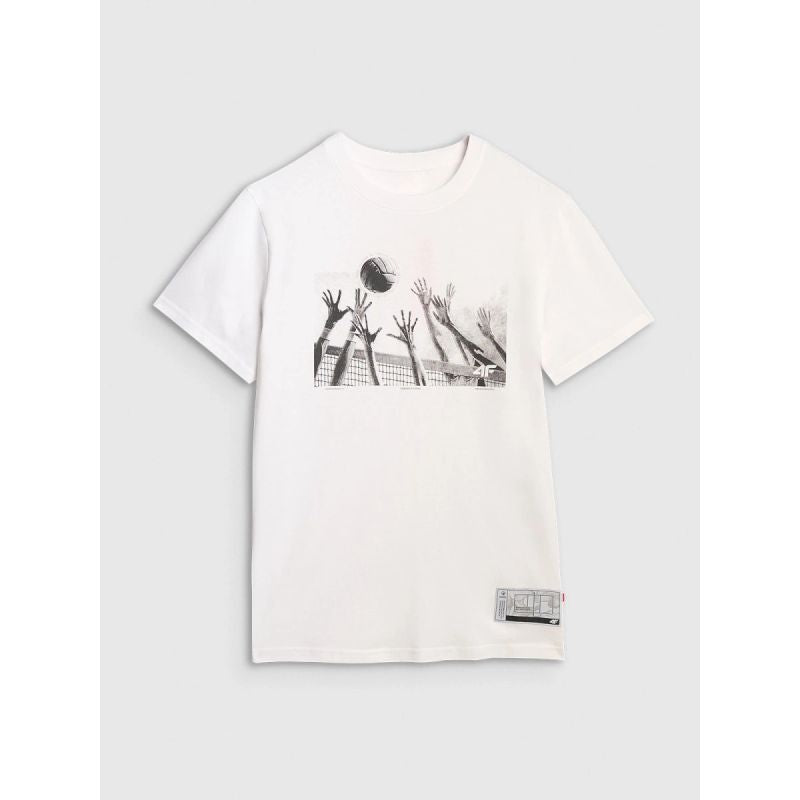 4f Men's regular t-shirt with volleyball print 4FRAW25TTSHM3319-10S Kiegészítő
