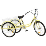 24-Inch Vanilla 3-Wheel Bike 1-Speed