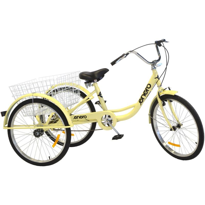 24-Inch Vanilla 3-Wheel Bike 1-Speed