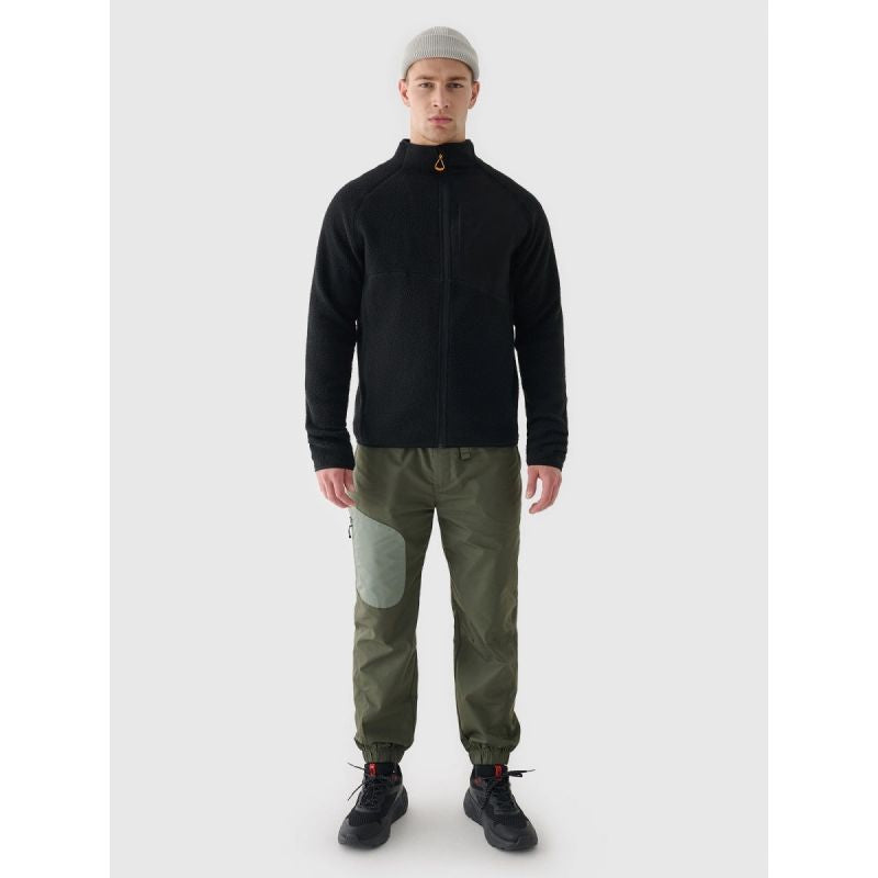Men's sherpa fleece with stand-up collar 4F 4FRAW24TFLEM360-20S pulóver
