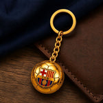FC Barcelona original licensed keychain in the shape of a golden with the coat of arms złoty labda B7081
