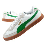 Puma Club II Era men's sports sneakers leather white gray zöld utcai cipő