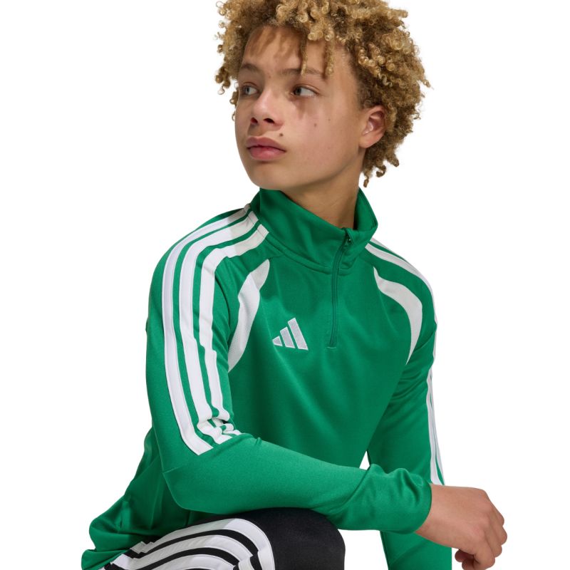 adidas Tiro 26 League Training Top green and white kids' sweatshirt JY7160 104cm pulóver