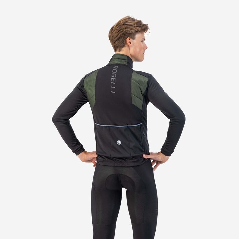 Rogelli WADDED II winter green and 2XL fekete dzseki