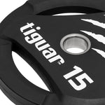 Tiguar PU Olympic plate 15 kg fekete kiegészítő TI-WTPU01500