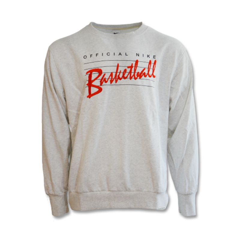 Nike Standard Issue Crew Sweatshirt Birch Basketball Heather/Pale Ivory - DA6741-051 pulóver