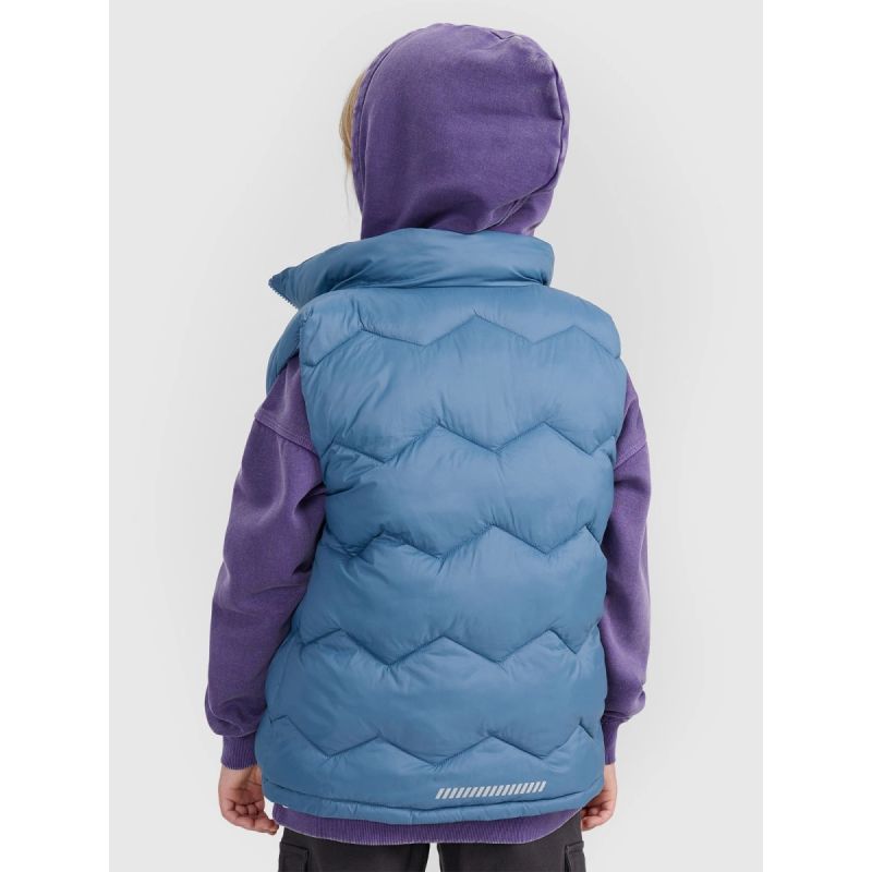 Boy's down vest with synthetic filling 4F 4FJRAW25TVJAM325-32S kabát