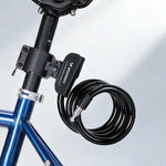 Wozinsky WPB-01R Portable Bike Lock with Anti-Theft Cable and 2 Keys for Electric Bikes and Motorcycles - Black fekete elektronika 304004-199009