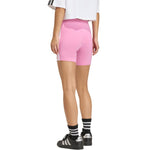 Adidas Women's Essentials 3-Stripes High Waisted Biker Pink 2xs short